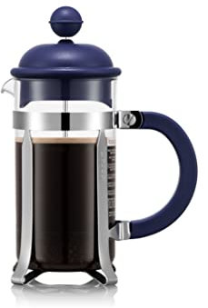 BODUM Caffettiera 1913-540BTR Tritan-Kaffeemaschine, 3 Tassen, 0,35 l, 340,2 g, Dunkelblau