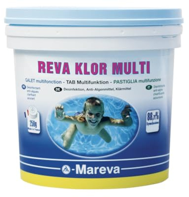 Disinfettante per piscine Reva-Klor MAREVA - 5 kg in ciottoli da 250 g - 100197U