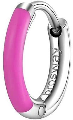 Brosway Orecchino Singolo Donna, Orecchino a Cerchio in Acciaio e Cristalli | Collezione SYMPHONIA - BYM117