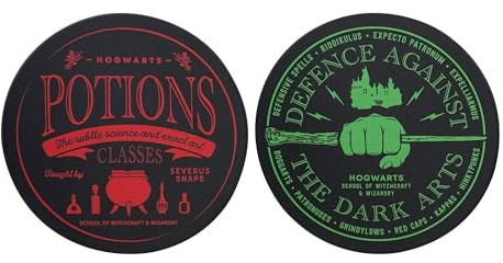 Harry Potter Lot de 2 dessous de verre en céramique – Potions – Lot de 2 dessous de verre – Accessoires Harry Potter