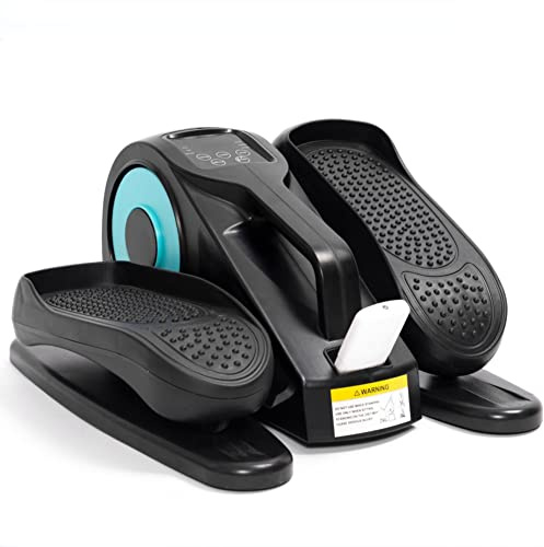 NAMVI Entrenador elíptico eléctrico Debajo del Escritorio, Entrenador elíptico de 5 Niveles de Resistencia Ajustable con Control Remoto, ejercitador de Pedal Sentado, para el Gimnasio de la Oficina