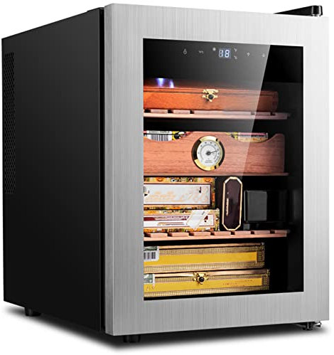 Electronic Constant Temperature Moisturizing Cigar Cabinet, Small Mini Household Laughing Refrigerator, Freezer Bar, Red Wine Cabinet