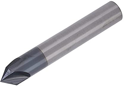 3 Flute Chamfer End Mills, 90 Degree TiAlN Coated Solid Carbide V-Groove Milling Cutter in Multiple Sizes, CNC Bit for Carving and Chamfering (D10 x 90 ° x 75 L)