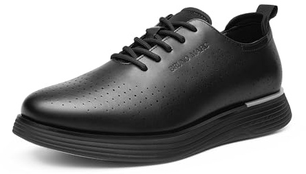 Bruno Marc Herren Anzugschuhe lässige Schnürschuhe Business Sport Schuhe Moderne Klassische dresssporty,Size 44,Schwarz,SBOX2318M