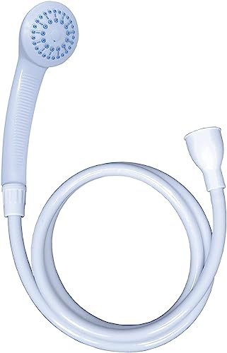 Push On Shower Head and Hose for Bath Taps, Portable Handheld Shower | Portable shower attachment for round or oval bath taps; ideal for hair washing, dog bathing, children and temporary showers.