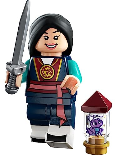 Blue Ocean LEGO Minifiguren Disney 100 - Wähle 1 von 18 verschiedenen Figuren 71038 (Mulan mit Cri-Kee auf bedrucktem Stein)