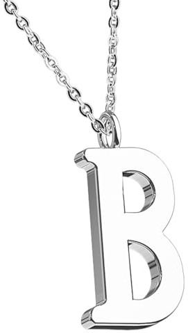 Taffstyle Halskette mit Buchstaben Anhänger in Roségold oder Silber