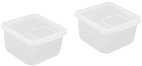 FOMIYES 2stücke Reptilien Fütterungsbox Mini Carrier Für Spinnen Transparente Zuchtbox Mit Belüfteten Löchern Für Futterbehälter Und Terrarien Für Insekten Und Kleine Haustiere