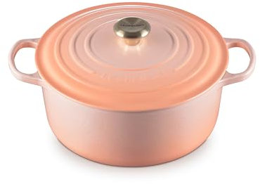 Le Creuset Signature Round Hollands Oven, 5.5qt., Peche