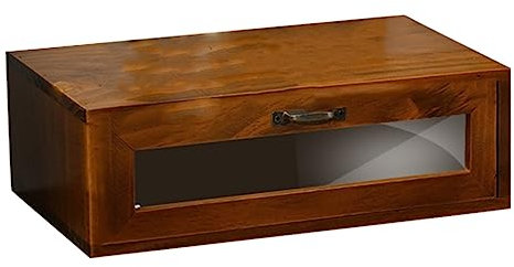 Hoement Vintage Monitorständer Aus Holz Mit Acryl-schubladenbox Ergonomischer Computer Erhöhung Stabiler Desktop Organizer Für Büro Home Office Und Schüler Langlebig Und Vielseitig Geeigne