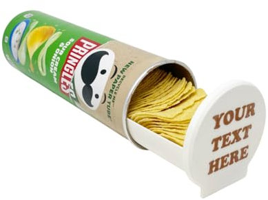 Pringle Crisp Holder, Pringle Gift, Personalised Pringle Gift, Personalised Pringle Holder, Gaming Snack Holder, Crisp Dispenser, Pringle Bowl Personalised BBQ Snacks, Pringle Snack Bowl