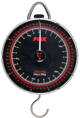 Fox Dial Scales 120lb (54kg) - Angelwaage, Waage zum Angeln, Fischwaage, Anglerwaage