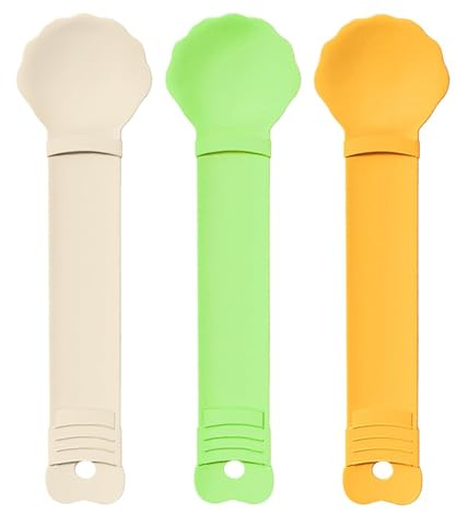 Mangeoires à Bande pour Chat, 3 Pièces Cuillère à Presser pour Bande de Chat Distributeur de Nourriture pour Animaux de Compagnie, Distributeur de Nourriture Humide Aootuerl