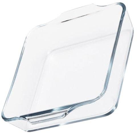OFFSCH Baking Dishes Oven Glass Baking Dish Lid Ovenproof Casserole Plate Double Handle Roasting Pan