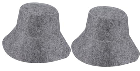 TOPBATHY 2stücke Saunahut Filzhut Saunaaccessoires Wasserabsorbierender Duschkopf Badezimmeraccessoires Herren Damen Saunahut Für Baden Und Sauna