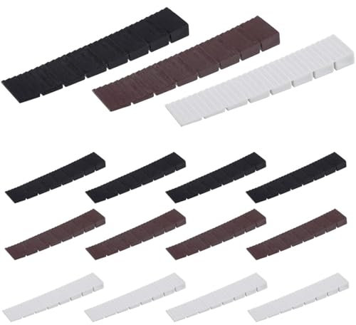 CATOR 15 pezzi Cunei per Mobili, Cunei Livellanti, Cunei di Arresto, Spessori a Cuneo, Cunei in Plastica per Mobili, Cunei di Compensazione, Cunei Livellatori per Allineamento Mobili