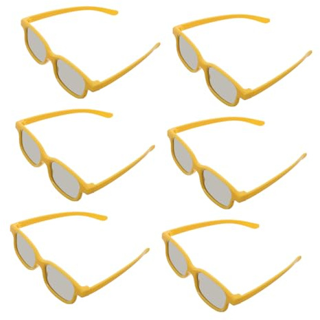 BESTonZON 6pcs Party Glasses for Boys and Girls Plastic Cinema Glasses Boy Girl's Movie Sturdy Comfortable for Long Use