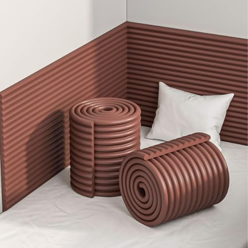LIANTIAN Extra breites Kaminschutzgitter, Baby-Sicherheitskissen für Kindersicherheit und Kantenschutz(Coffee,200 * 20cm)
