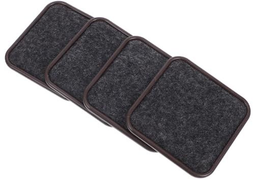 HOMSFOU 4pezzi Feltrini Antiscivolo Per Mobili Protezioni Per Gambe Di Letti e Divani Adatti Pavimenti e Tappeti Materiale Resistente e Durevole