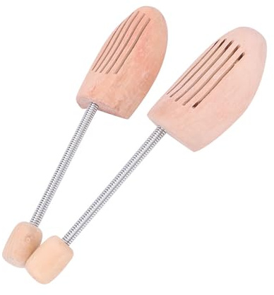 OPPWONG Camilla de Arranque, Camilla de Zapato para Zapatillas con Columna de Primavera 2 Piezas de Madera Antiformación Antirkinkingurkle Mujer para el árbol del Zapato para el árbol para las (37 38)