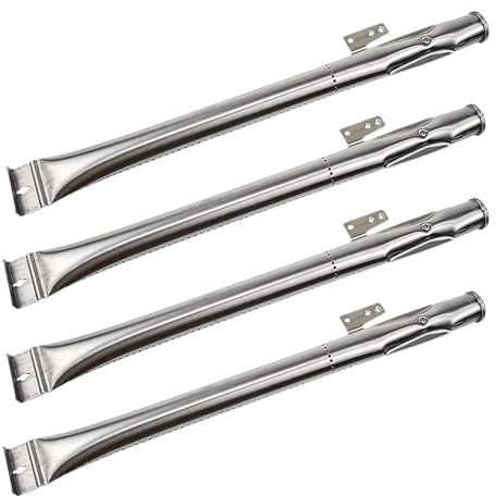 Kuntesetty 4 Tubos de Quemador de Parrilla de Alto Rendimiento, Repuesto Universal para Accesorios de Parrilla de Gas.