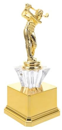 NIYANGLE Premio in Plastica da Golf 21 Cm, Coppa del Campionato D’Oro per Torneo e Cerimonie Sportive, Premio e Adulti, Decorazione per Eventi e Premi Golf