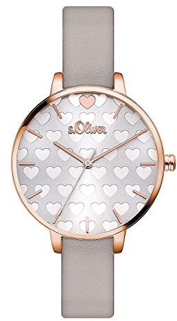 s.Oliver Damen Analog Quarz Armbanduhr