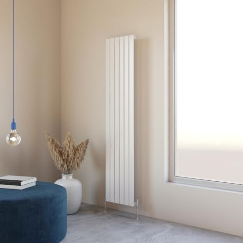 Flat Panel Radiator 1800x408mm Vertical Design Single Tall Upright White Central Heating Rad UK