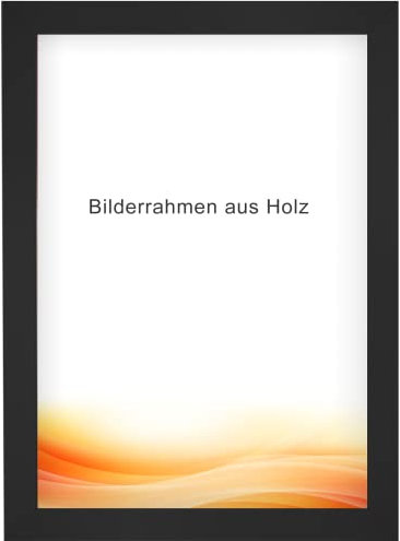 RAWWEST.BIS Bilderrahmen 30x45cm MDF Holz Rahmen Posterrahmen mit Acrylglas Holzrahmen aus Holzplatten für Bilder Poster Fotos Puzzle Plakatrahmen zum Aufhängen & Aufstellen Fotorahmen Schwarz