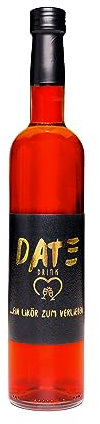 Date Drink – Roter Weinbergpfirsichlikör aus dem Schwarzwald, 0,5L – Fruchtiger Premium Likör – Originelle Geschenkidee & Mitbringsel