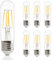GBLY 6er pack Glühbirne E27 LED Warmweiss - T30 LED Lampe 4W Edison Vintage Leuchtmittel 2700K Warmweiß Licht Birne Retro Filament Energiesparlampe E27 Sockel Nicht Dimmbar Light Bulbs