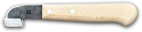 Coltello innesto db 207 l due buoi legno/acciaio cm 14 Due buoi