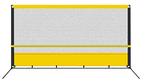 Tragbarer Tennis-Rebounder, Tennis-Übungswand für das Training im Innen- und Außenbereich, Trainingsgerät, Tennis-Rebound-Netz, für Grundschläge und Volley-Tennis (Größe: 1,8 x 3,5 m)