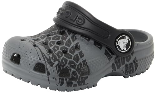 Crocs Barn Classic Tire Print Clog K Sabot, Skiffergrå, 30/31 EU