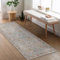 BEIMO Alfombra Salon Vintage, Alfombra Entrada 3 Metros, Alfombras Cocina Antideslizante Lavable, Alfombras Pasillo Persa para Dormitorio, Naranja, 80x300cm