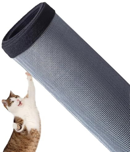 Katzen-Fensterschutz, Balkonnetze, Fensterschutzgitter für Katzensicherheit, Fliegengitter, Anti-Moskito-Insektennetz, kratzfestes Fenstergitter (130 x 200 cm, Grau)