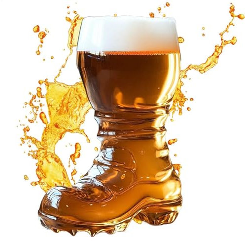 Bota de cerveza de base pesada, taza de cerveza transparente, decoración de taberna de gran capacidad, contenedor de agua reutilizable para el hogar, restaurante