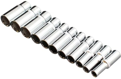 Juego de llaves de vaso Torx hembra, 1 pieza, antioxidantes, con accionamiento de 3/8, hexagonales profundos, CR-V, 63 mm de largo, punta de 6-24 mm, herramientas for reparación de automóviles (8 mm)