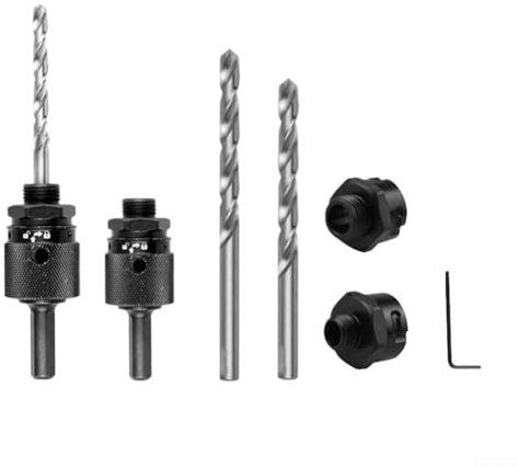 Quick Release Connecting Rod with Hexagonal Handle for Hole Opener Compatible with Bimetal Drill Bits for Fast Wood Core Extraction