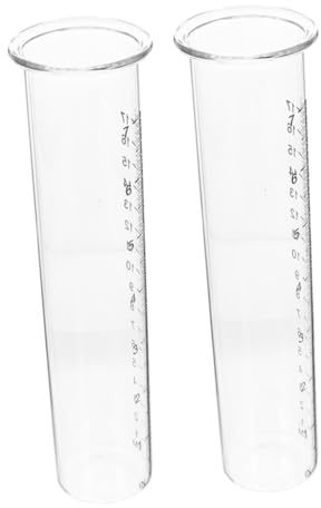 DECOMELODY 2 pièces Tube de Pluviomètre Plastique de Remplacement Mesure Précise de Pluie pour Jardin et Maison Léger et Portable Résistant et Facile à Nettoyer
