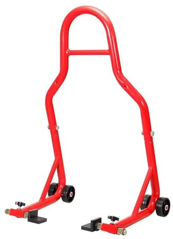 ZCPOPKNHNZ Soporte Elevador Universal Para Rueda Delantera Y Trasera De Motocicleta Universal Para Yamaha Etc ATV Scooter Dirt Pit Bike(ROJO)