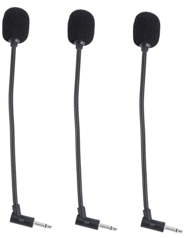Hemobllo Micrófono para Ordenador y Teléfono, 3 Piezas, Portátil y Pequeño, Sonido Estéreo, Adecuado para Oficina y Hogar