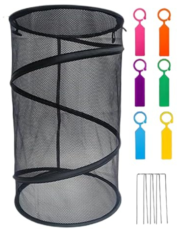 Plant Protector From Cats Indoor - with Stakes Round Breathable Reusable Mesh Home Accessories - Garden Protection From Animals | for Indoor Winter Frost Season Flower Patio Porch Backyard Farm Park