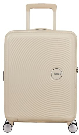 American Tourister Soundbox Spinner 55/20 TSA EXP Trolley Coconut Sand Creme
