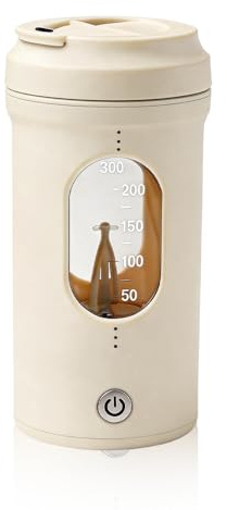 SGZIOO Shaker Proteinshake, Elektrischer Automatischer Protein Shaker 300ML, Whey Shaker Auslaufsicher Proteinshaker mit Messskala, Proteinshake Becher für Proteinpulver, Mahlzeitenersatz Shakes