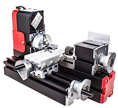 Strumento fai-da-te Mini tornio rotante in metallo di grande potenza, motore da 20 W 20000 giri / min, un set di macchine multifunzione in metallo in miniatura Lavorazione di Gioielli, Lucidatura