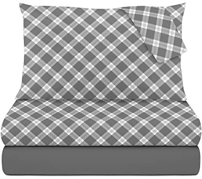 KASANOVA Set letto matrimoniale completo SCOTTISH GREY 440