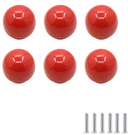 CONPHERON 6 pièces Armoire Boutons Coloré Céramique Moderne Boutons pour Enfants Tiroir Boutons Tirer Chambre Poignee de Meuble Décoratif Placards Poignée de Porte