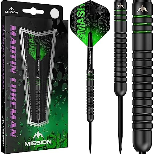 Mission Martin Lukeman Black Titanium 90% - Steeldarts 25 Gramm