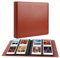 192-Taschen großes Fotoalbumbuch für i-Type Quadrat-Polaroid-Fotos (88x107mm) und Instax Wide-Film (108x86mm) Bilder (Braun)